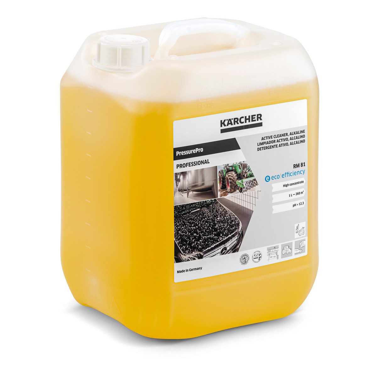 RM 81 eco!efficiency PressurePro Активно средство за чистене, алкално - 10 L